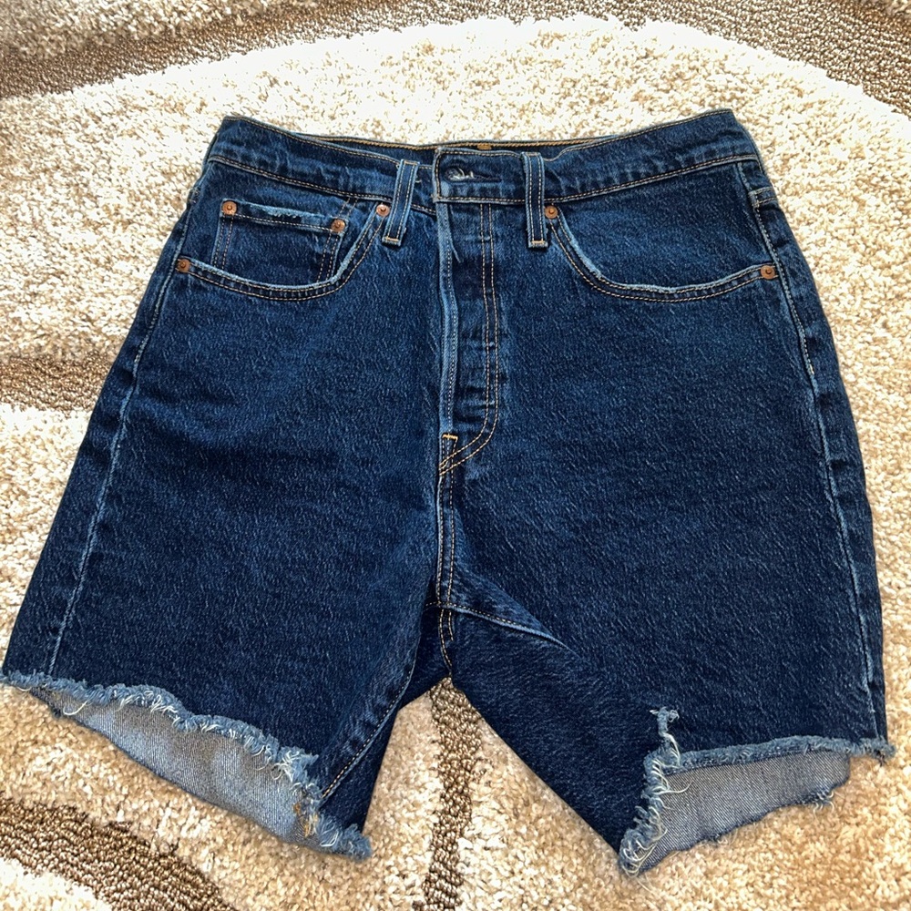 Levi's Dark Blue Jean Shorts
